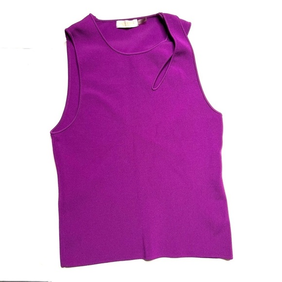 Ramy Brook Women's Sleeveless Compact Knit in Boysenberry - Picture 4 of 7